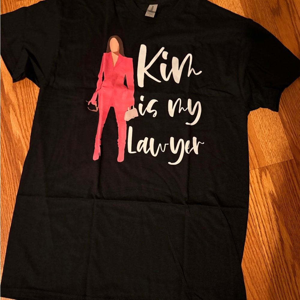 Black T-Shirt with Pink Graphic